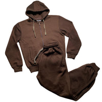 Raw Blue Brown Vintage 90’s 00’s Full Tracksuit (L)