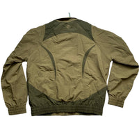 Vicinity Nylon Windbreaker Shell Tracksuit Jacket Khaki Green (M/L)