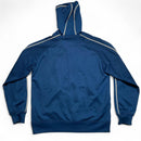 Nike Vintage Y2K Blue and White Tracksuit Jacket Hoodie