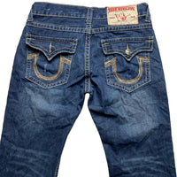 True Religion Billy Super T Multi Colour Stitch Baggy Jeans (36W)