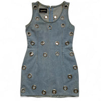 Ferretti Vintage Denim Curtain Womens Dress (S)