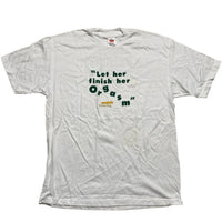 Tooheys Beer Vintage 90’s Let Her Finish Her Orgasm White T Shirt (XL)