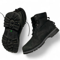 Timberland Black High Top Nubuck Leather Boots