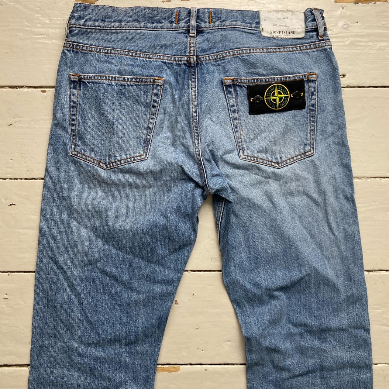 Stone Island Light Blue Slim Jeans