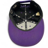 Yums New Era Smiley Snapback Black and Purple Cap