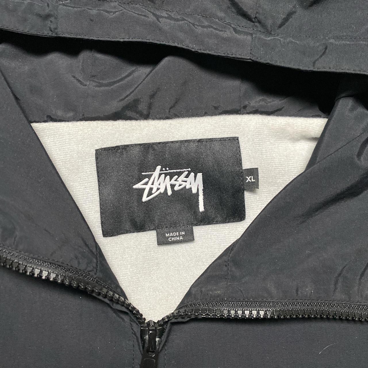 Stussy Black and White Windbreaker Jacket