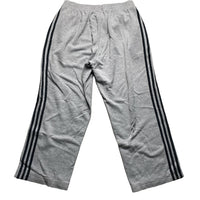 Adidas Performance Essentials Grey and Navy Baggy Joggers (XL)