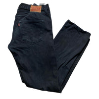 Levis 501 Black Baggy Jeans (32W)
