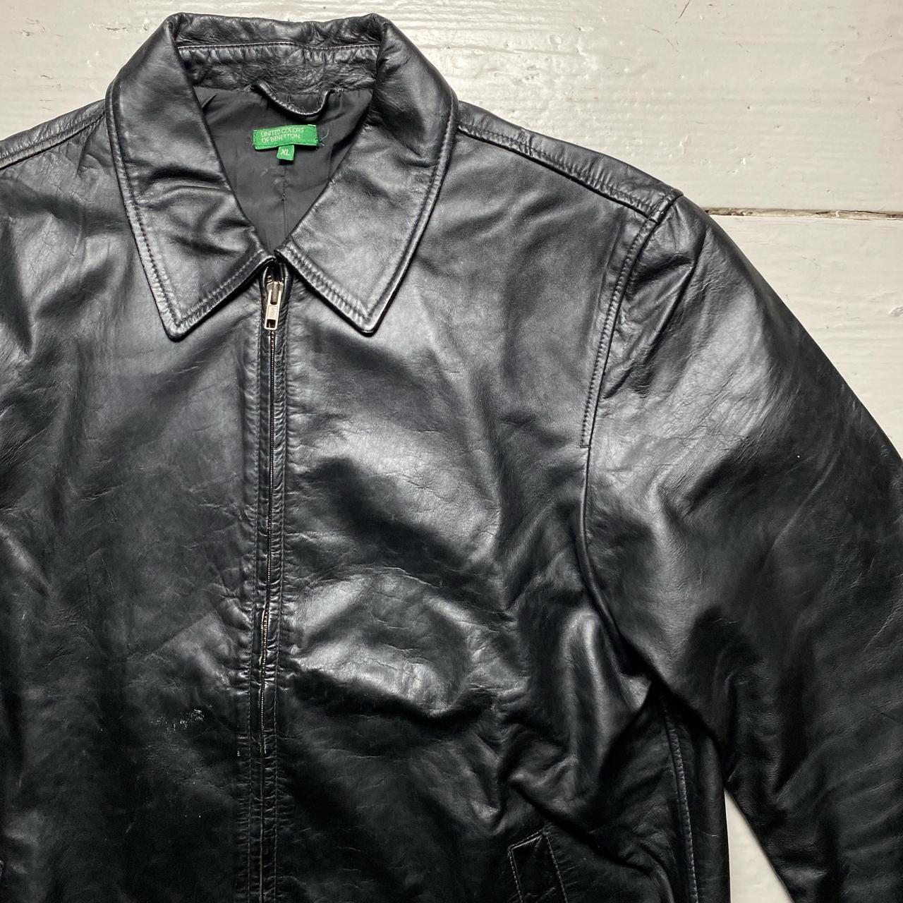 United Colours of Benetton Black Leather Jacket