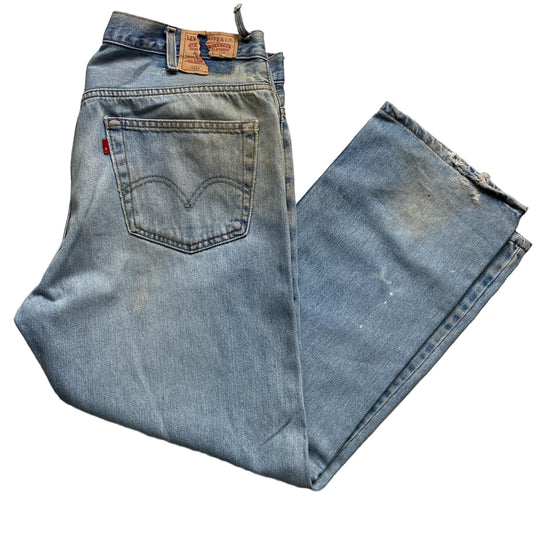 Levis 505 Vintage Baggy Distressed Work Jeans (40W)