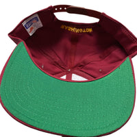 Washington Redskins NFL Vintage 90’s Green Brim Snapback Cap Burgundy and Yellow