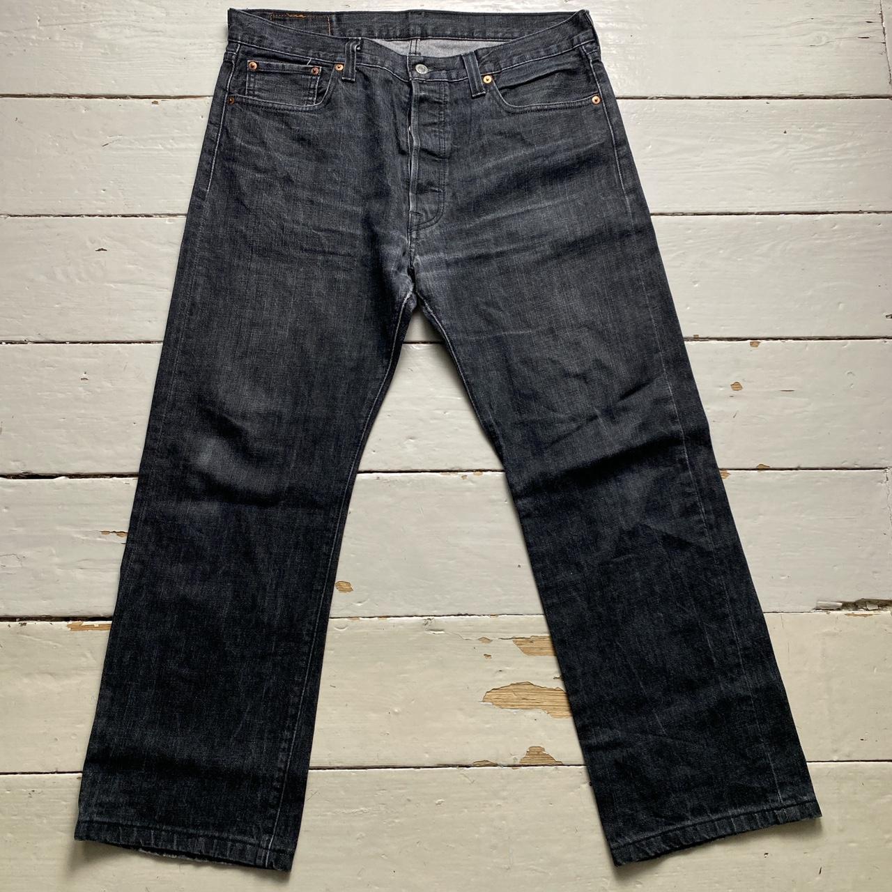 Levis 501 Dark Grey Charcoal Baggy Jeans