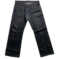 Levis 501 Dark Grey Charcoal Baggy Jeans (36W)