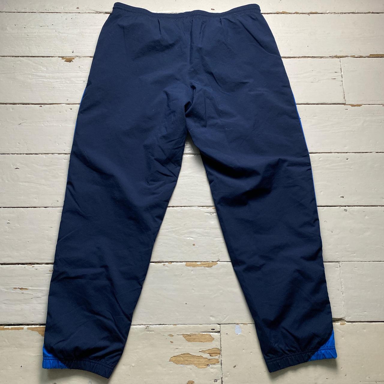 Nike Total 90 Vintage Navy and Blue White Swoosh Baggy Shell Trackpant Bottoms