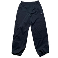 Nike Vintage Swoosh Black and White Shell Trackpant Baggy Bottoms (L)