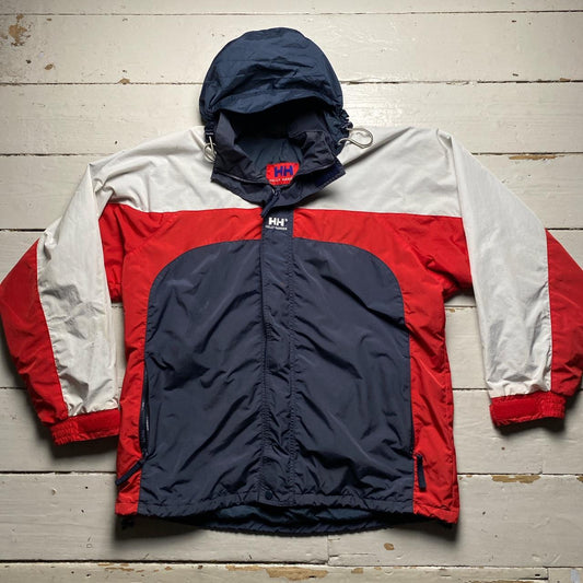 Helly Hansen Vintage Navy Red and White Windbreaker Jacket