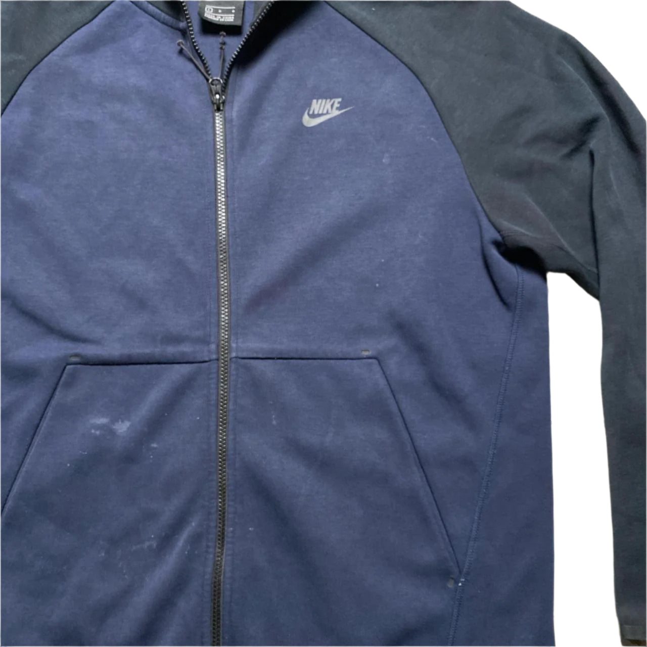 Nike Tech Fleece Two Tone Navy and Black Hoodie (L)