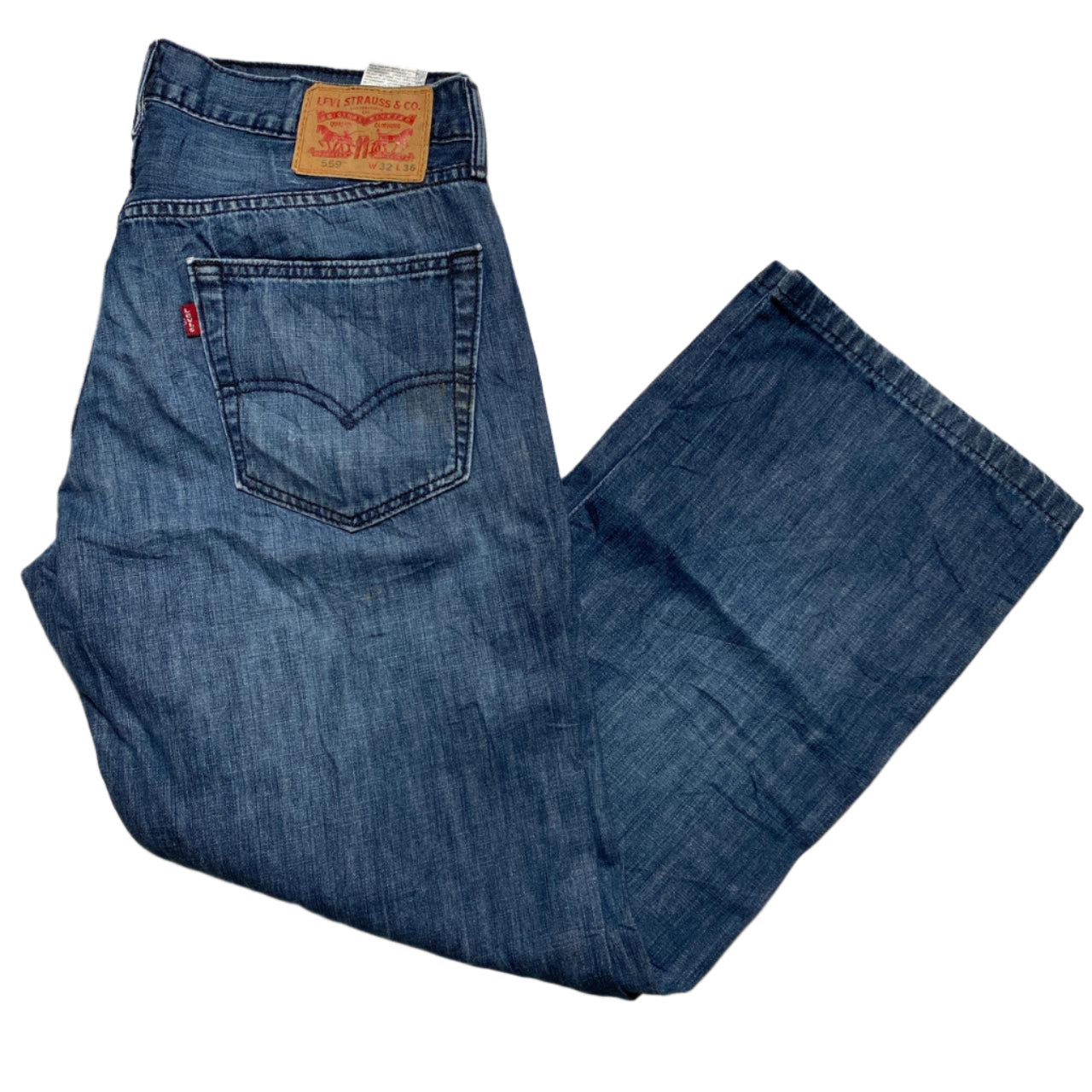 Levis 559 Blue Baggy Jeans (32W)