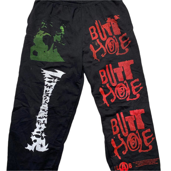 Life Isnt Fair Grunge Black Baggy Bottoms (L)