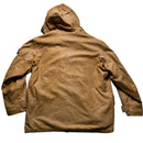 Stone Island Vintage Rubberised Dutch Rope Leather Brown 1996 Jacket (L)