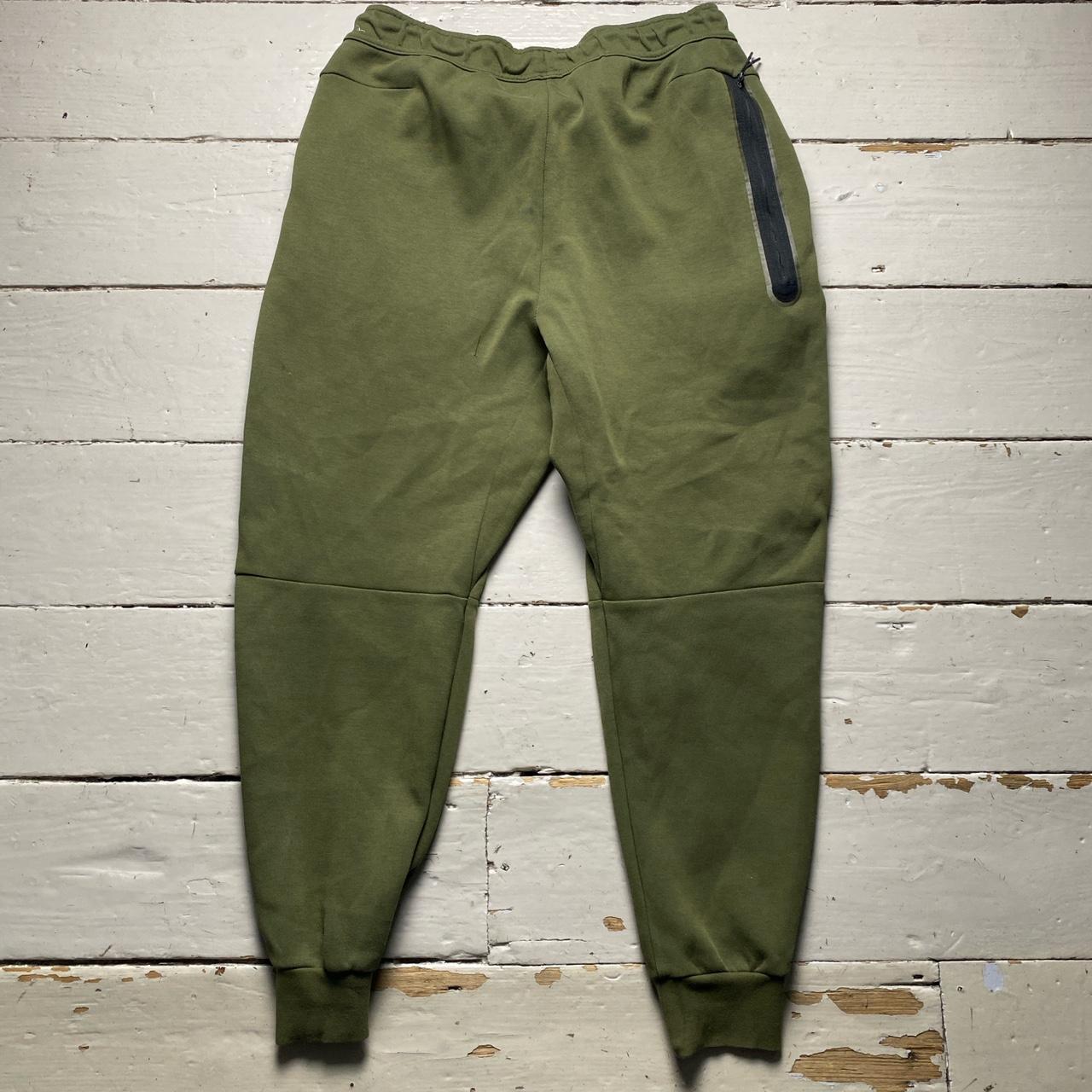 Nike Tech Fleece Olive Green and Black Joggers