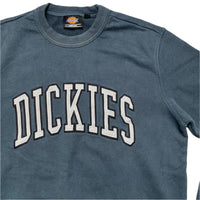Dickies Navy and White Crewneck Jumper (M)