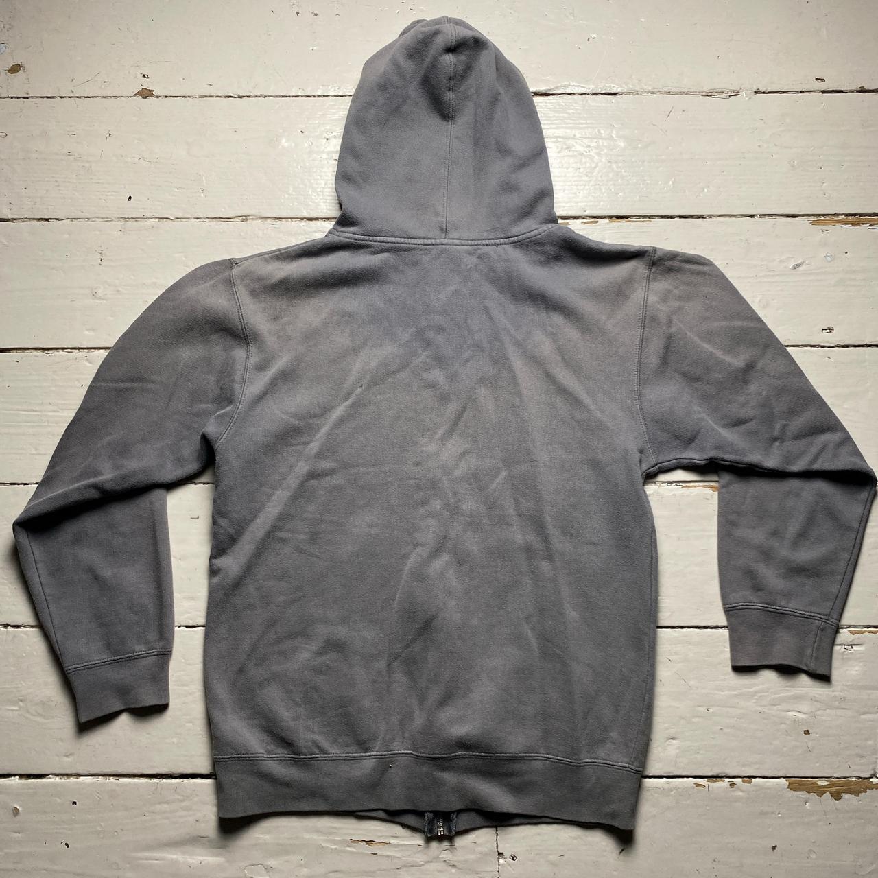 Oakley Vintage Grey and White Hoodie