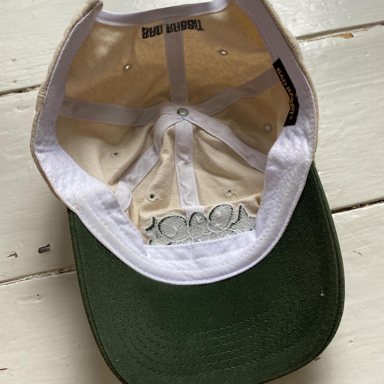 Bad Rabbit Cream and Khaki Green Baseball Cap