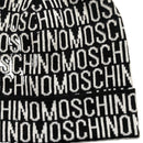 Moschino Monogram Black and White Beanie Vintage Hat
