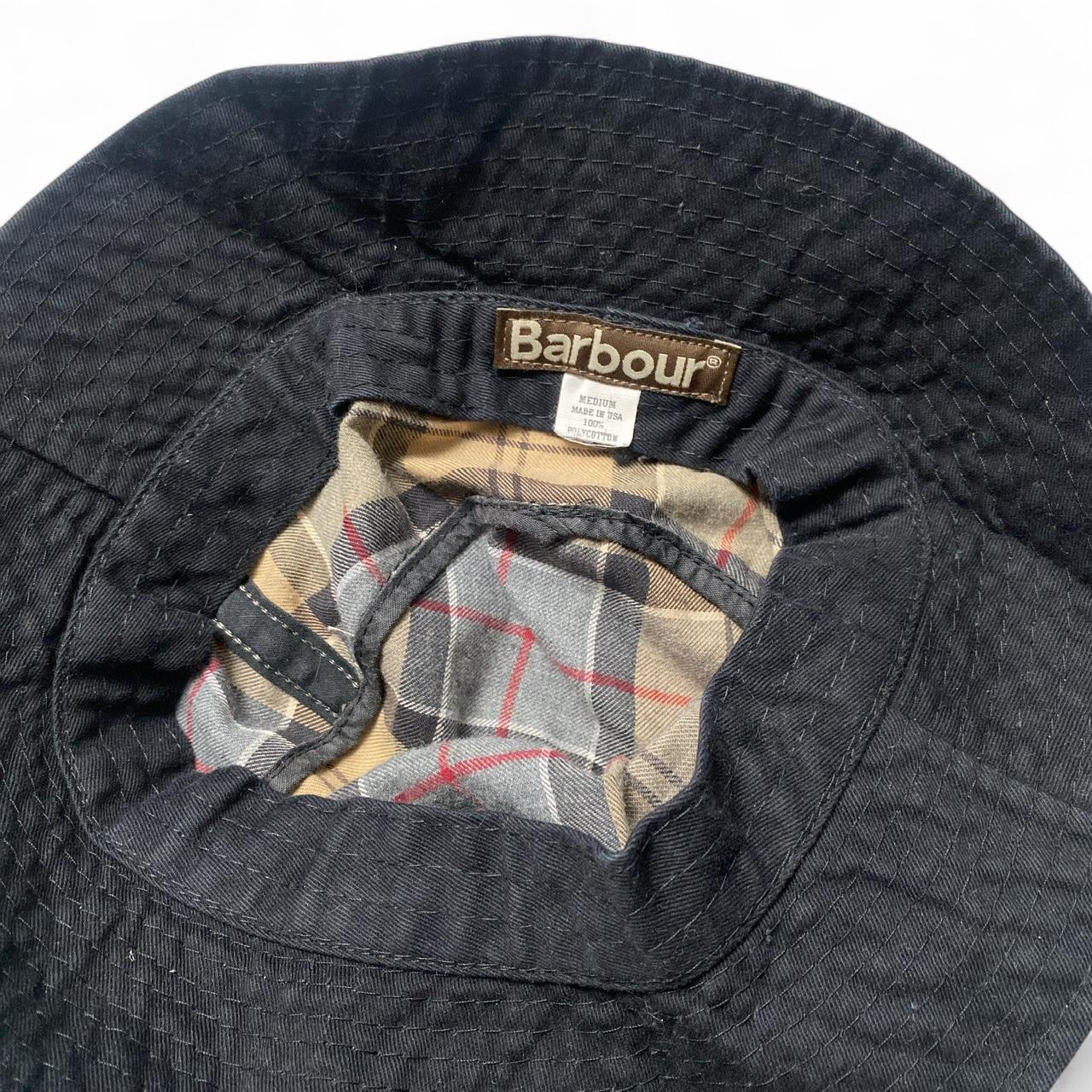 Barbour Nova Check Bucket Hat Khaki and Cream