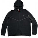 Nike Tech Fleece Black Full Tracksuit Hoodie and Joggers (XL)