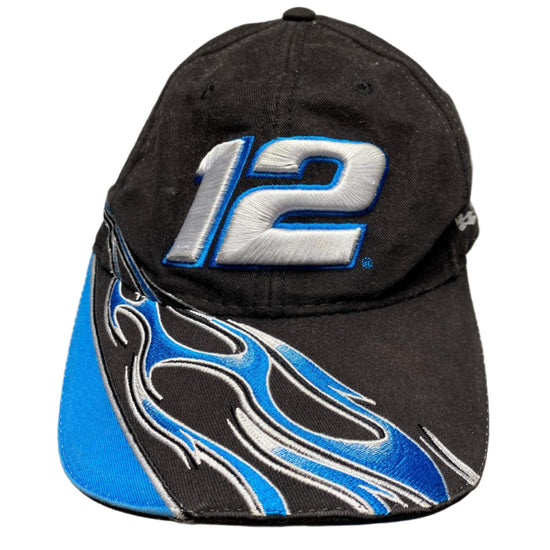 NASCAR Penske Racing Newman Number 12 Black and Blue Cap