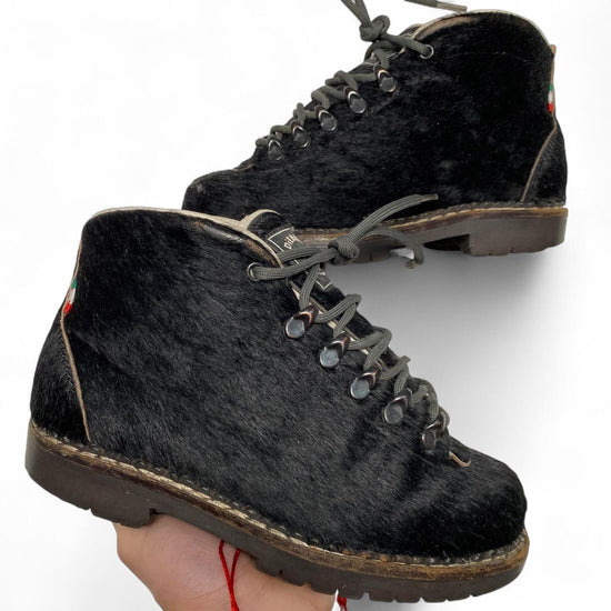 Diemme Pony Hair Black Boots (UK 3)