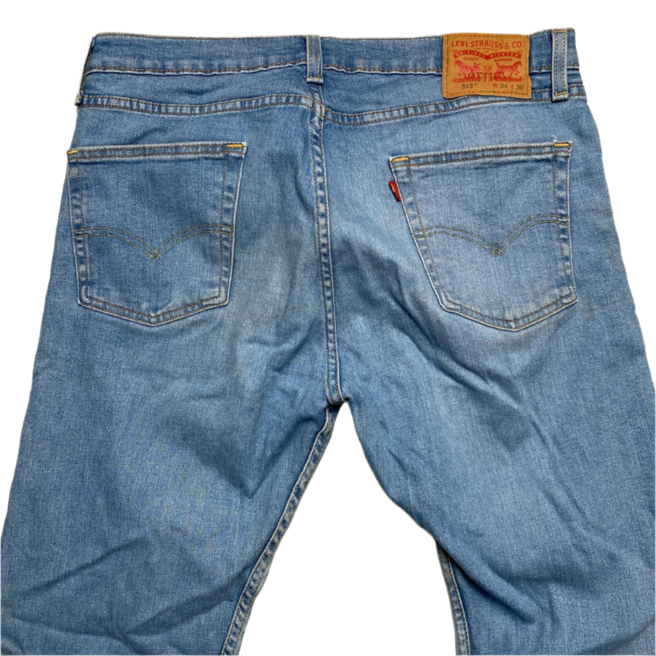Levis 513 Light Blue Baggy Jeans (34W)