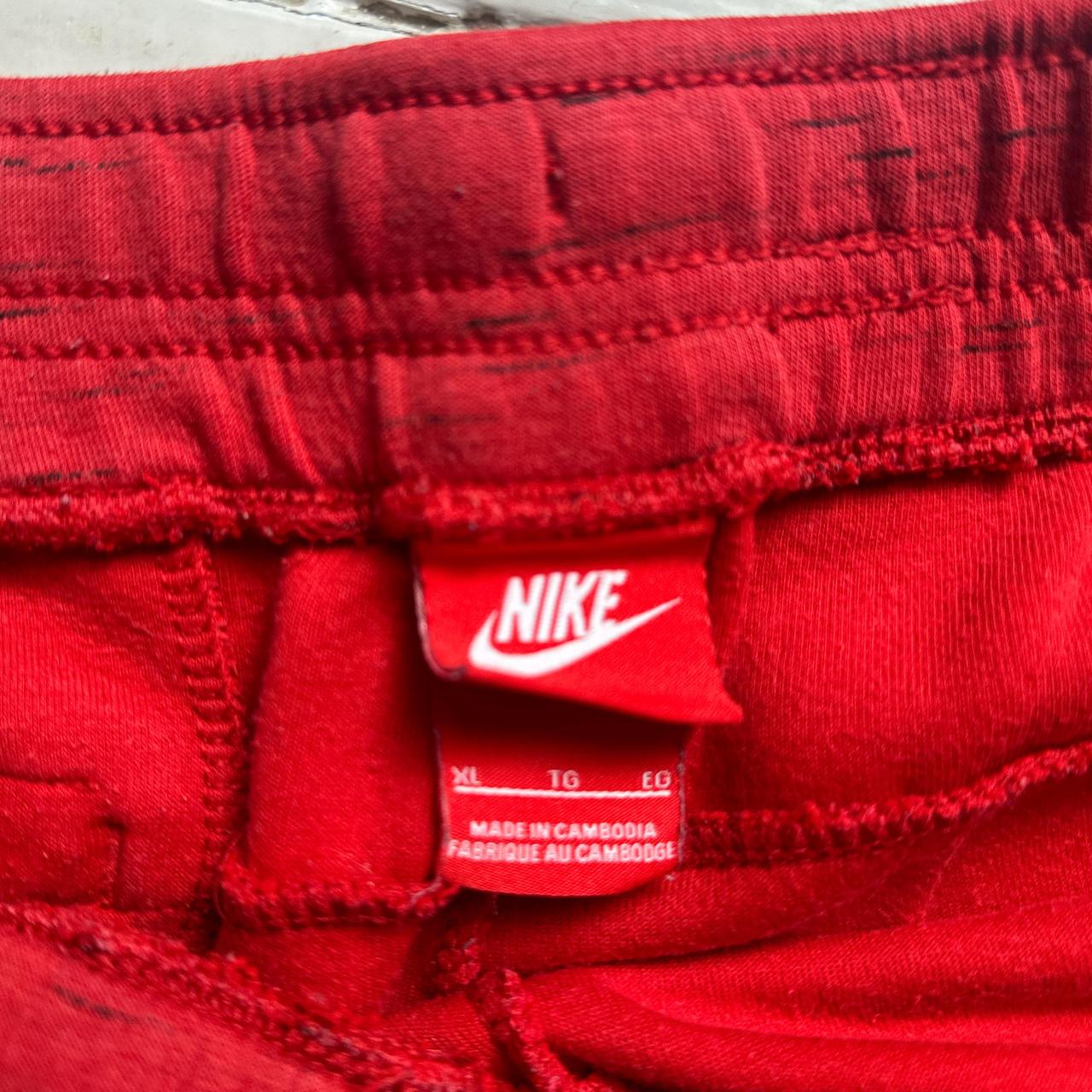 Nike Tech Fleece Red Shorts