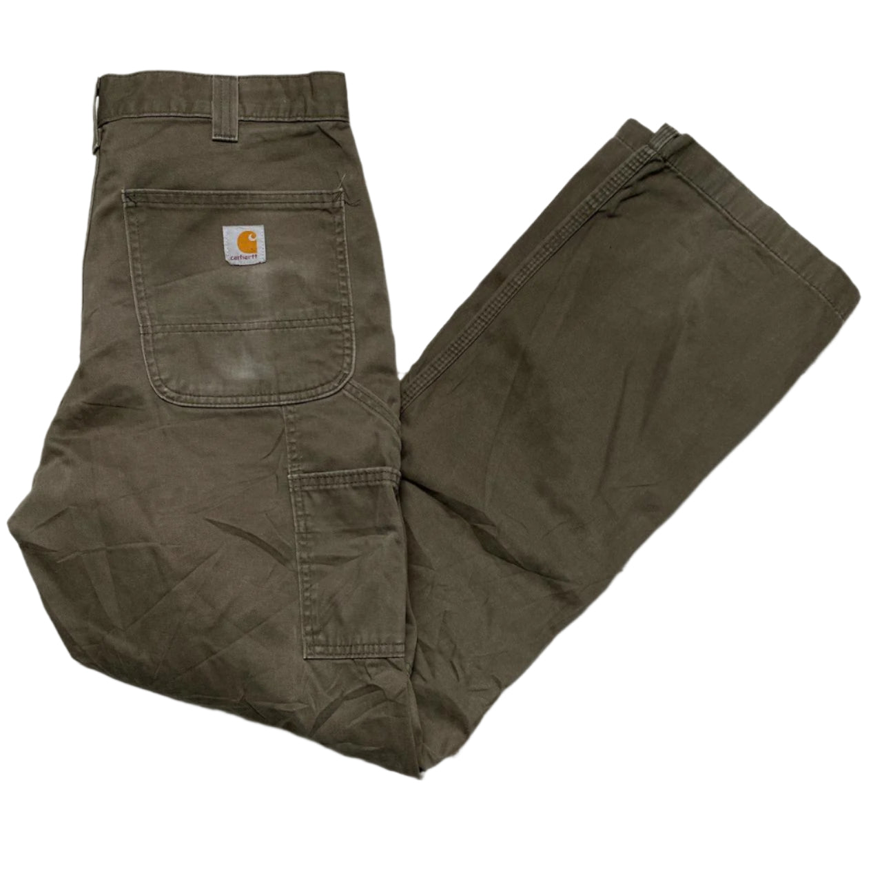 Carhartt Vintage Khaki Carpenter Cargo Trousers (32W)