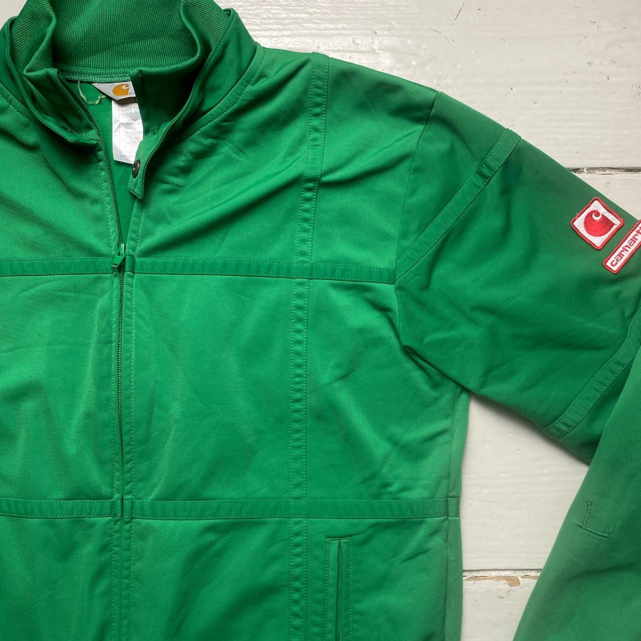 Carhartt WIP Outdoor Gear Green and Red Patch Jacket