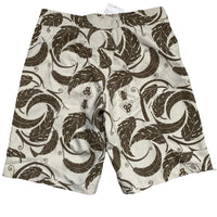Nike ACG Vintage Y2K Cream and Brown Floral Print Shorts (S)