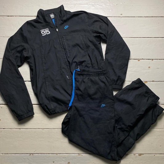 Nike Air Max 95 Black and Blue Shell Windbreaker Tracksuit