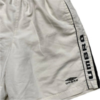 Umbro Vintage y2k White and Black Shell Trackpant Shorts (L)
