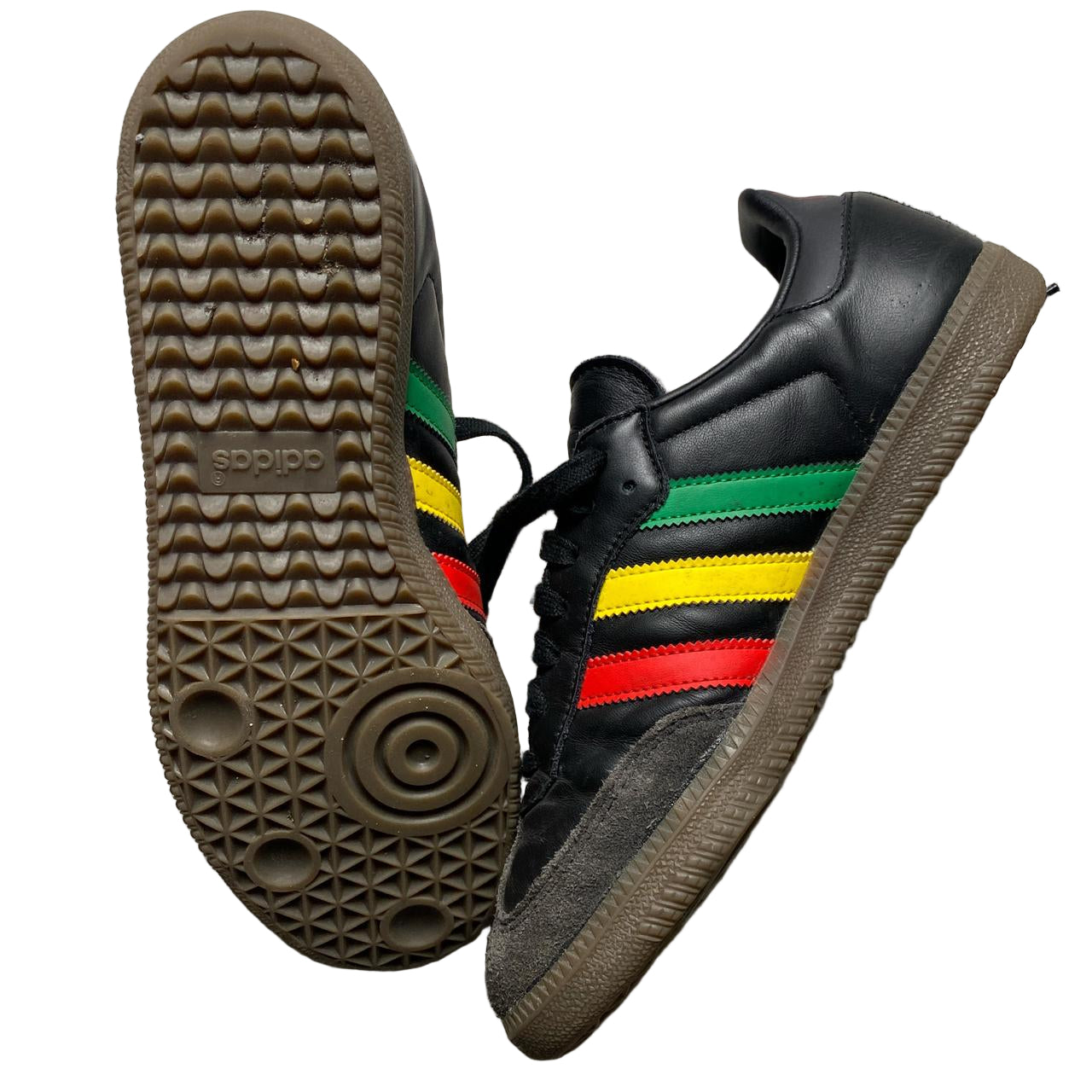 adidas gazelle silver green womens Adidas Samba Ajax Rasta Black Red Yellow and Green (UK8) – Wear Garson