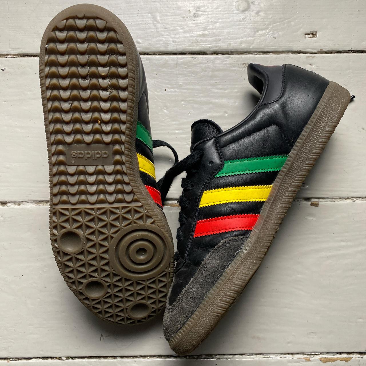 Adidas Samba Ajax Rasta Black Red Yellow and Green