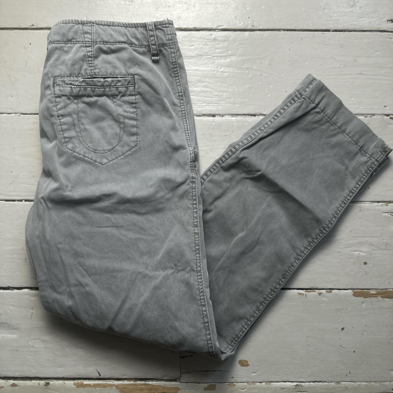 True Religion Grey Cargo Trousers