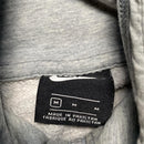 Nike Grey and White Swoosh Zip Up Hoodie (M)