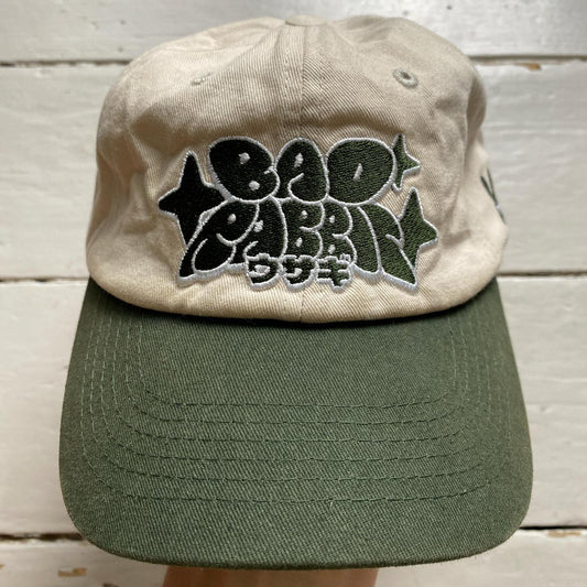 Bad Rabbit Cream and Khaki Green Baseball Cap