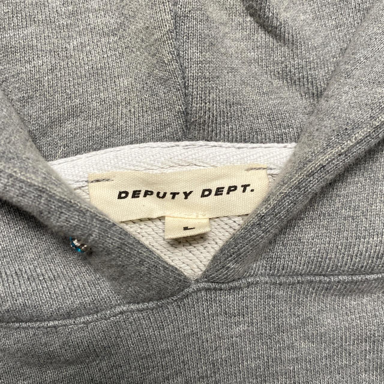 Deputy Dept Department Kyoto Grey Gem Womens Cropped Hoodie (L)