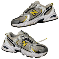 New Balance 530 White Black and Yellow Trainers (UK 6)