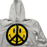 Chinatown Market Grey and Yellow Smiley Hoodie (M)