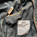 Stone Island 2002 Vintage Raso Gommato Lightweight Navy Jacket (M)
