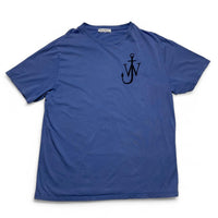 JW Anderson Anchor Blue and Black T Shirt (XL)